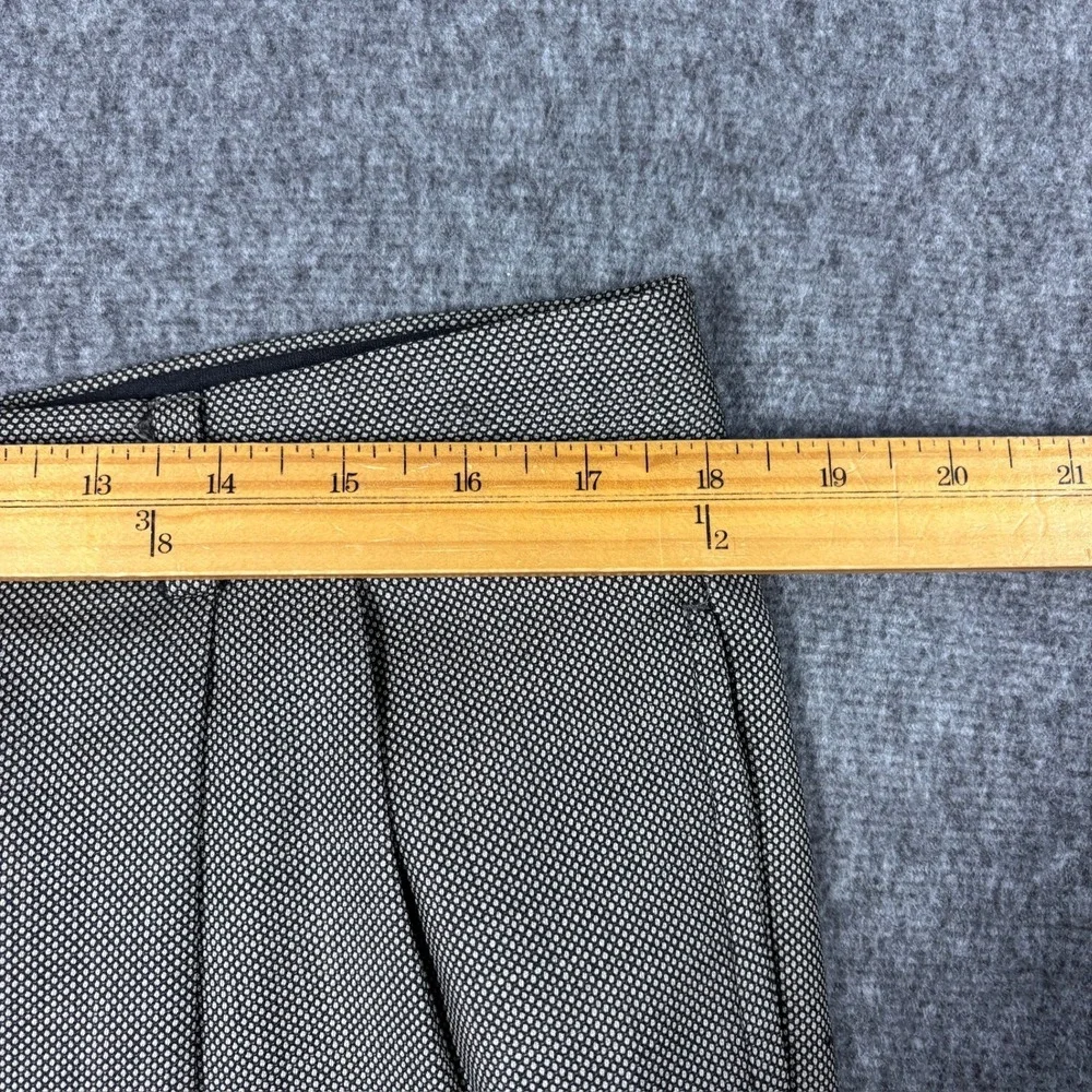 Joseph Abboud Mens 42R Suit Set Brown Black Micro Pattern Pleated 36X30